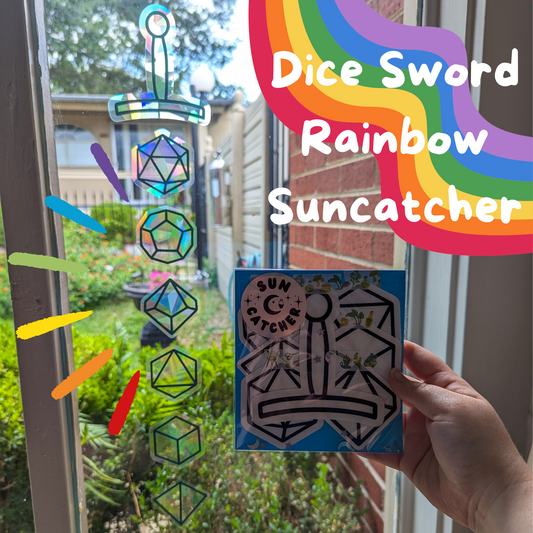 Dice Sword Sun Catcher