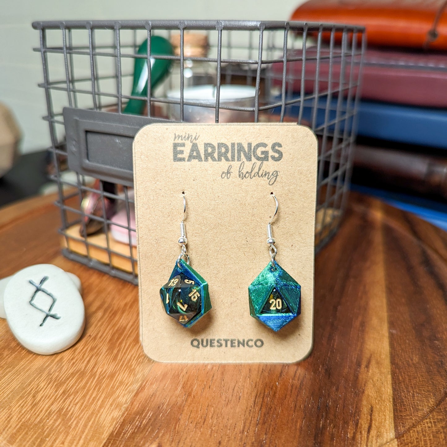 Mini D20 Earrings