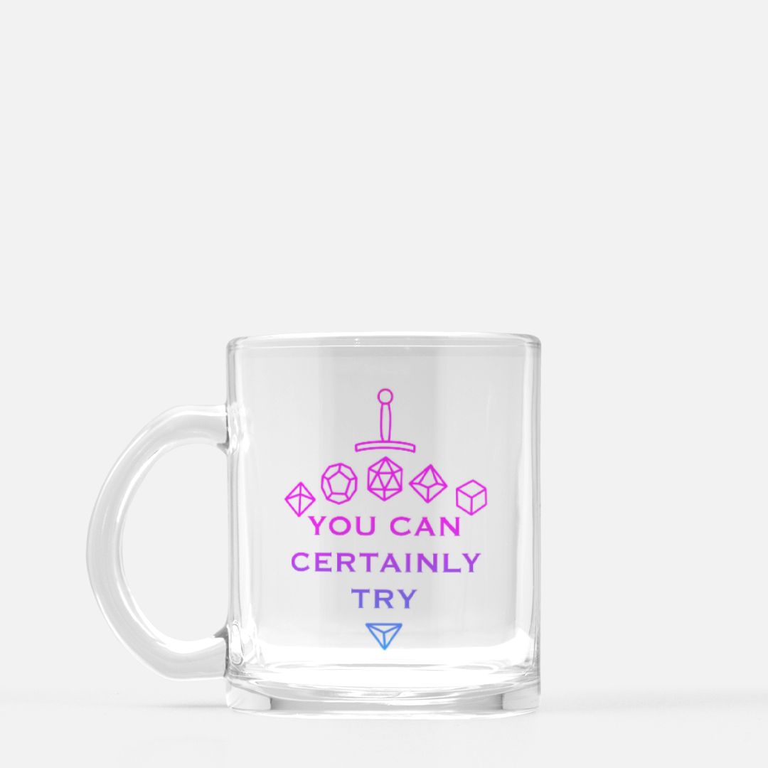You Can Certainly Try Clear Mug (Pastel)