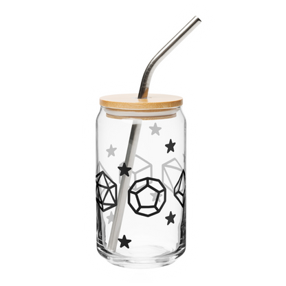 16 oz Celestial Dice Glass