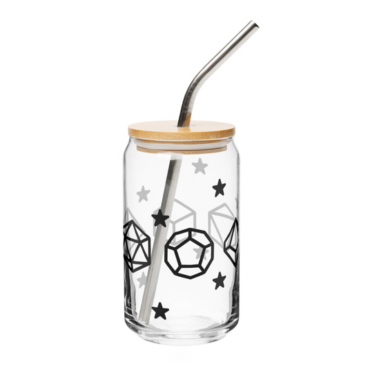 16 oz Celestial Dice Glass