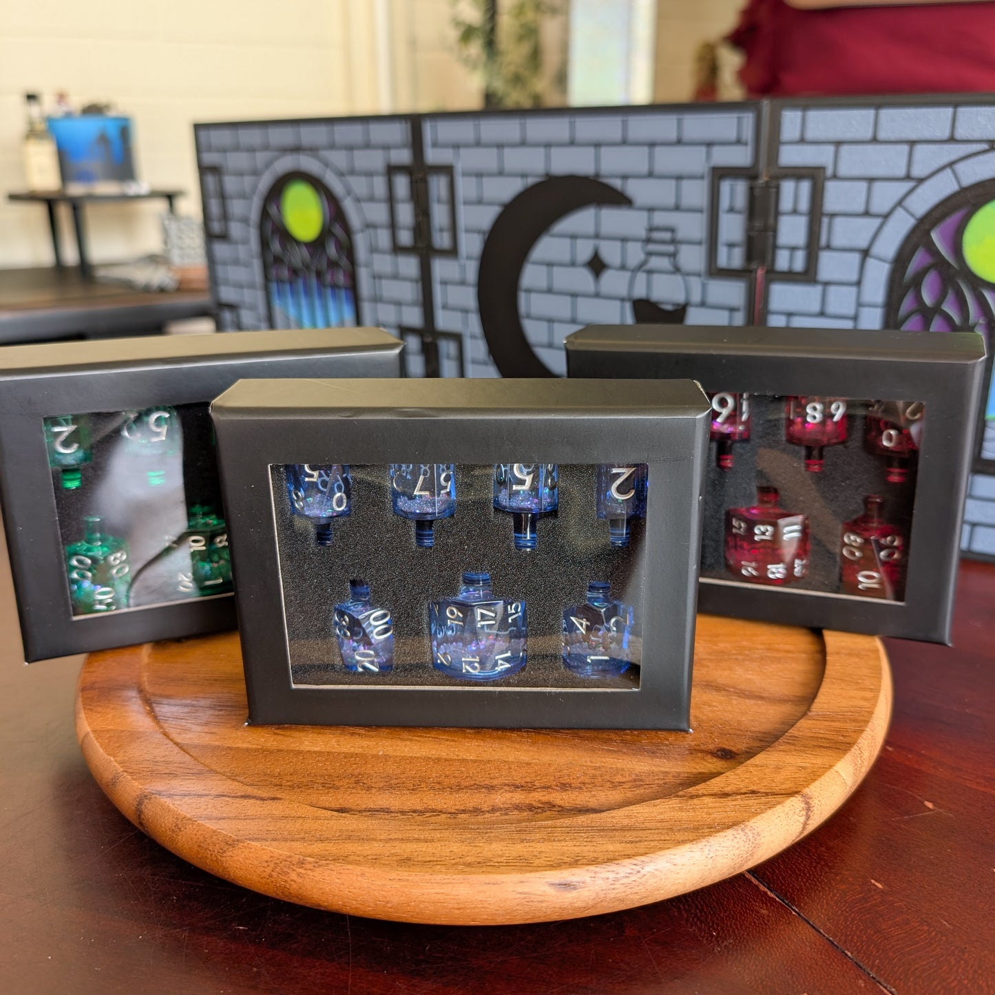 Crescent Moon Liquid Core Potion Dice Sets