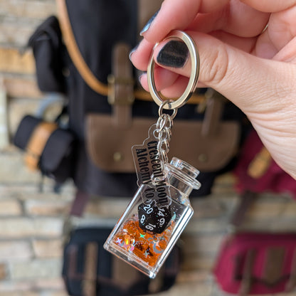 Orange Glow-in-the-Dark Pocket Potion Keychain