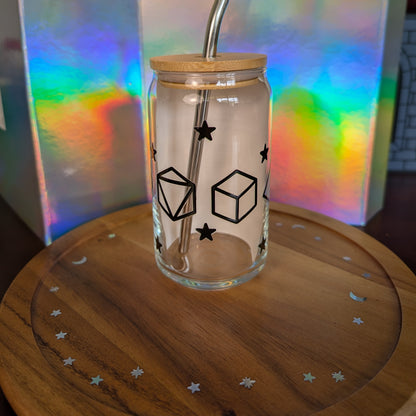16 oz Celestial Dice Glass