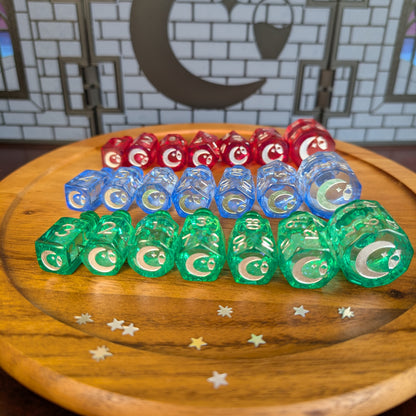 Crescent Moon Liquid Core Potion Dice Sets