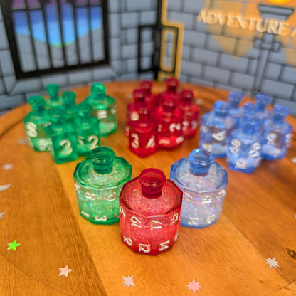 Crescent Moon Liquid Core Potion Dice Sets
