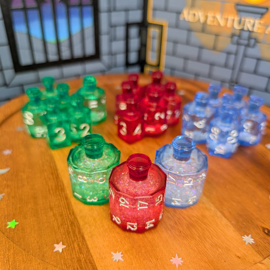 Crescent Moon Liquid Core Potion Dice Sets