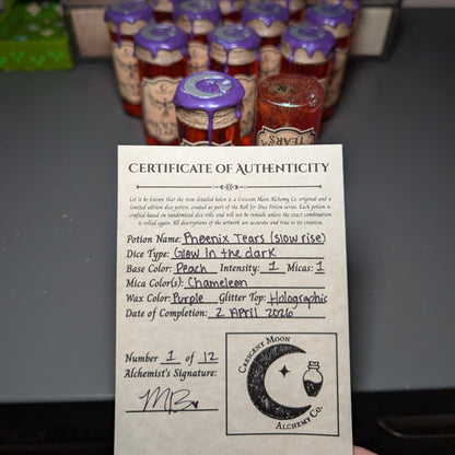 Roll for Dice Potion: Phoenix Tears (Slow Rise)