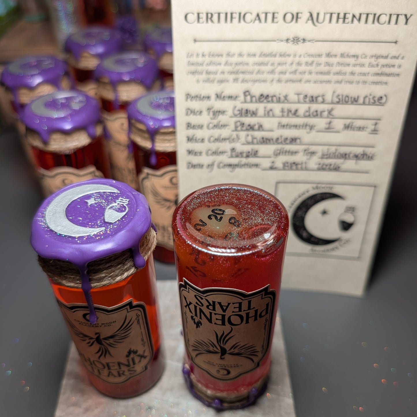 Roll for Dice Potion: Phoenix Tears (Slow Rise)