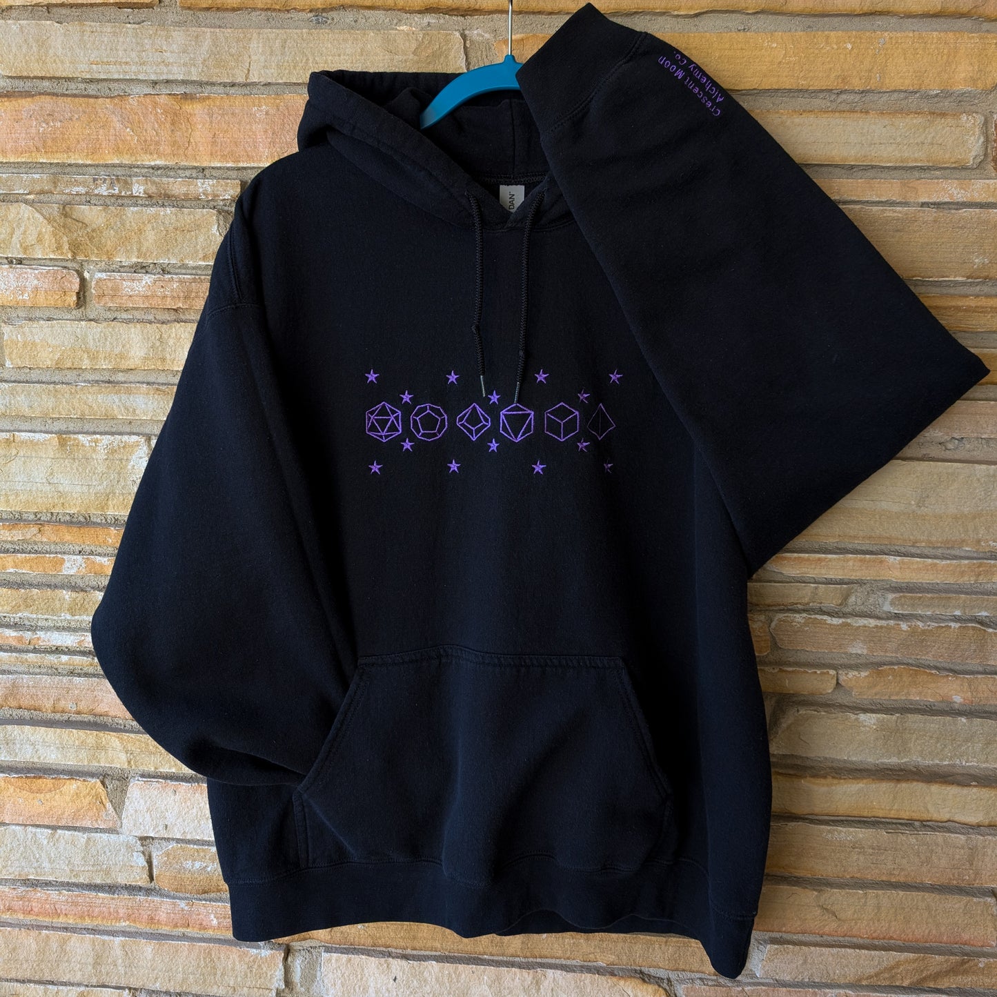 Embroidered Celestial Dice Hoodie