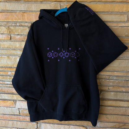 Embroidered Celestial Dice Hoodie