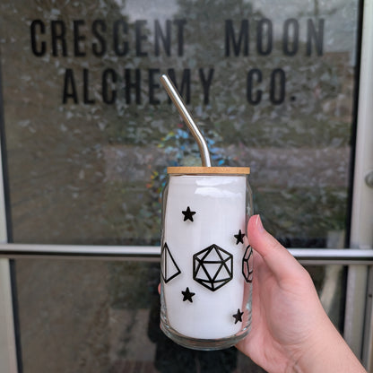 16 oz Celestial Dice Glass