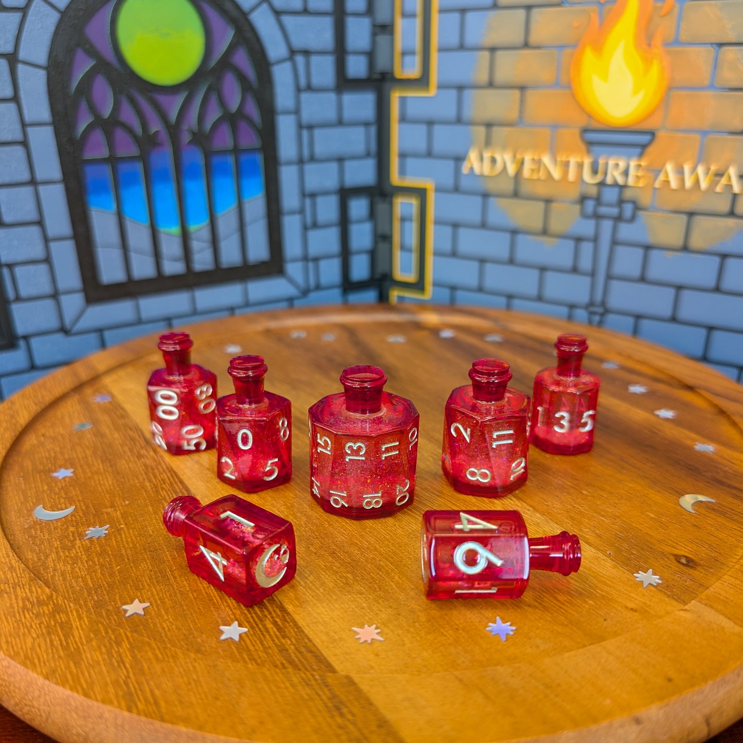 Crescent Moon Liquid Core Potion Dice Sets