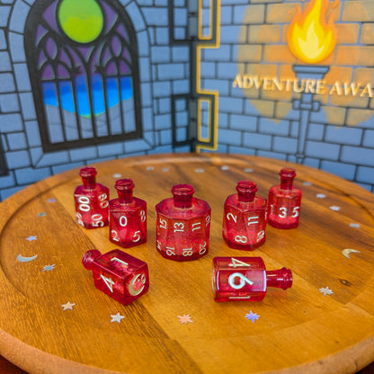 Crescent Moon Liquid Core Potion Dice Sets