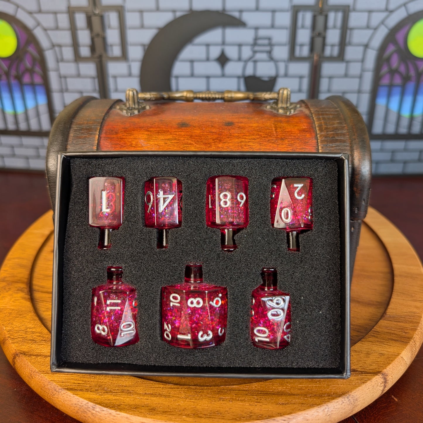 Crescent Moon Liquid Core Potion Dice Sets
