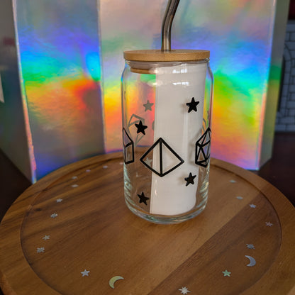 16 oz Celestial Dice Glass