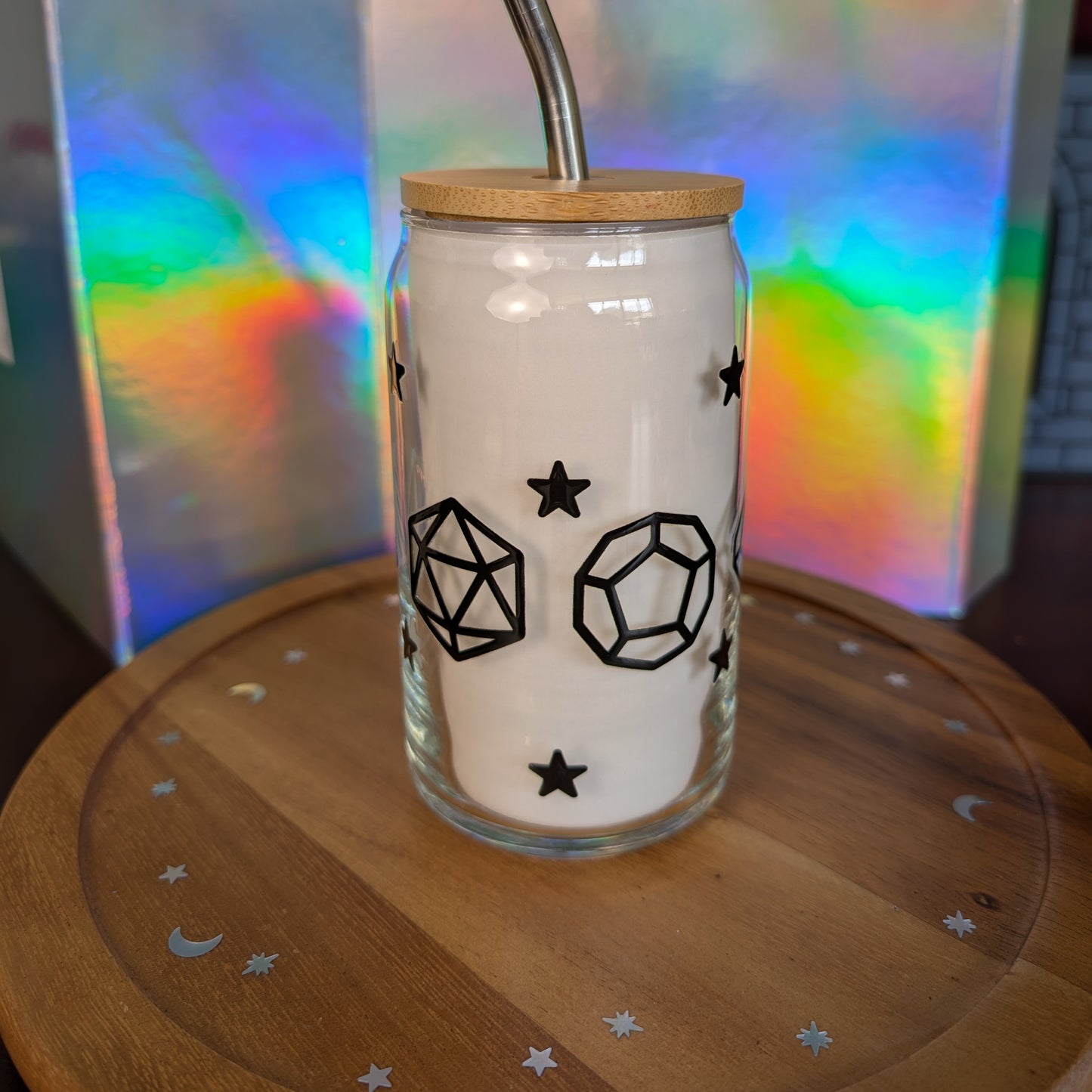 16 oz Celestial Dice Glass