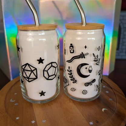16 oz Celestial Dice Glass