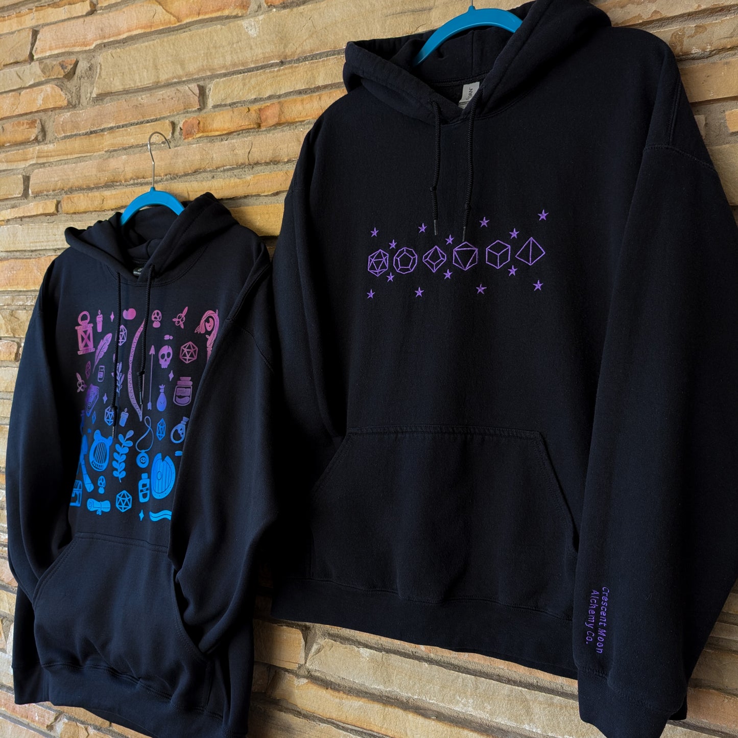 Embroidered Celestial Dice Hoodie