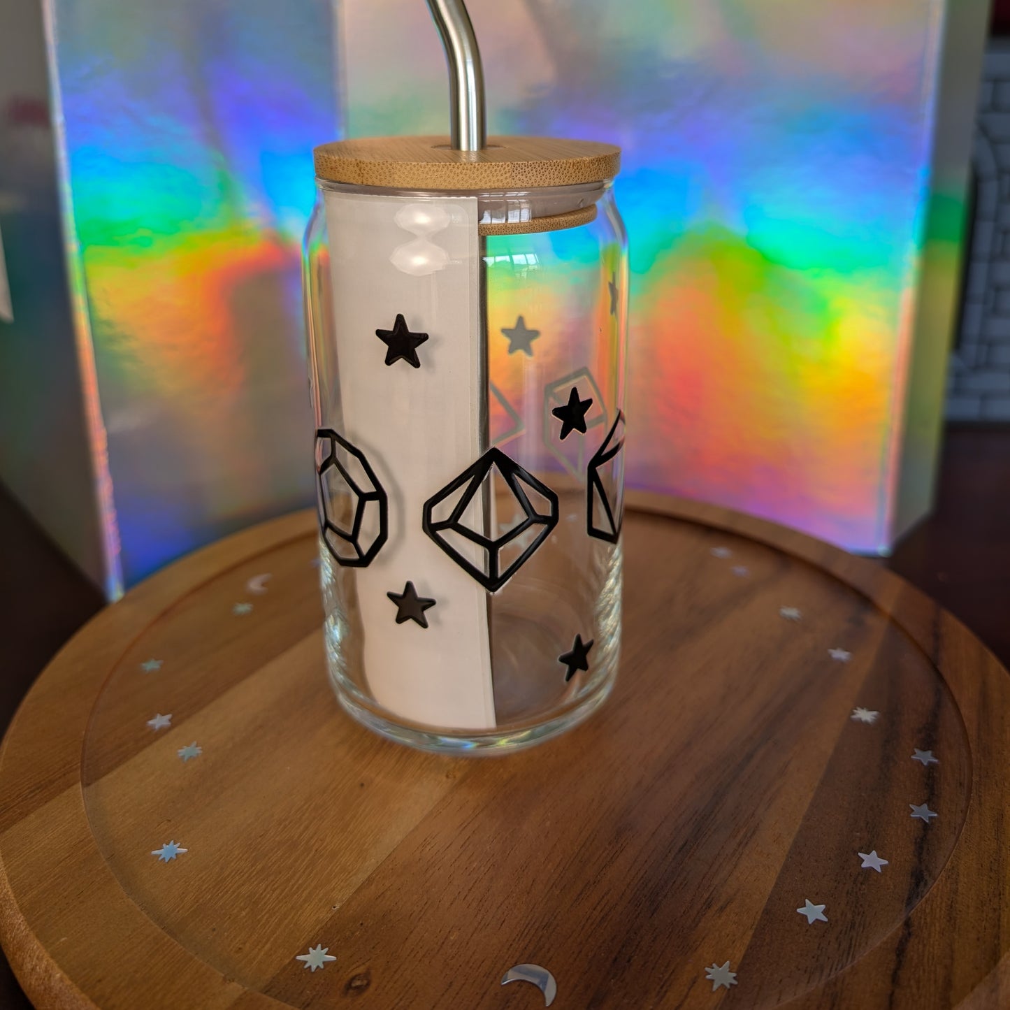 16 oz Celestial Dice Glass