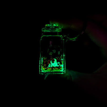 Orange Glow-in-the-Dark Pocket Potion Keychain