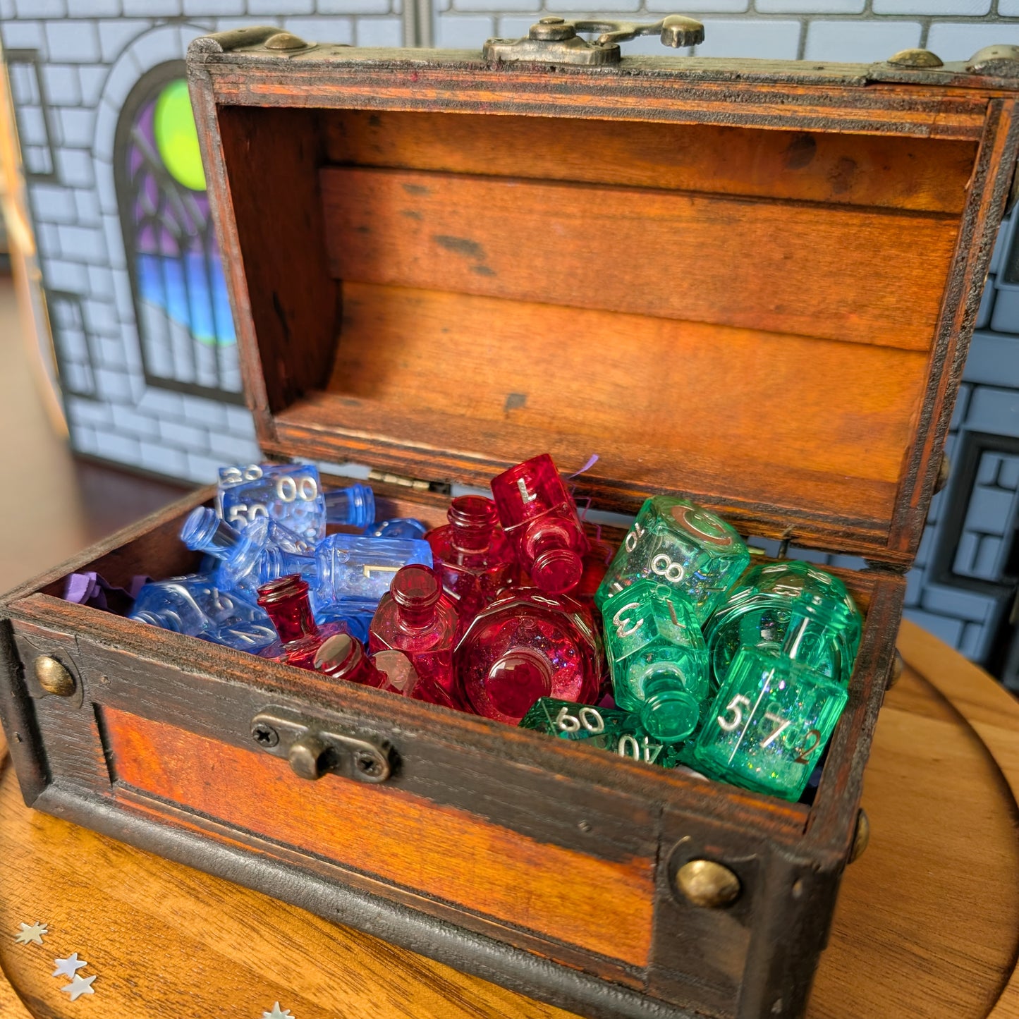 Crescent Moon Liquid Core Potion Dice Sets
