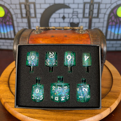 Crescent Moon Liquid Core Potion Dice Sets