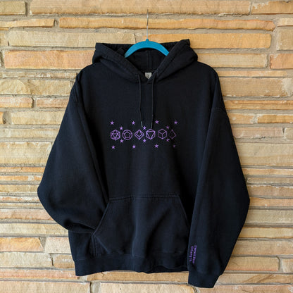 Embroidered Celestial Dice Hoodie